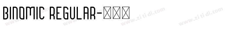 Binomic Regular字体转换